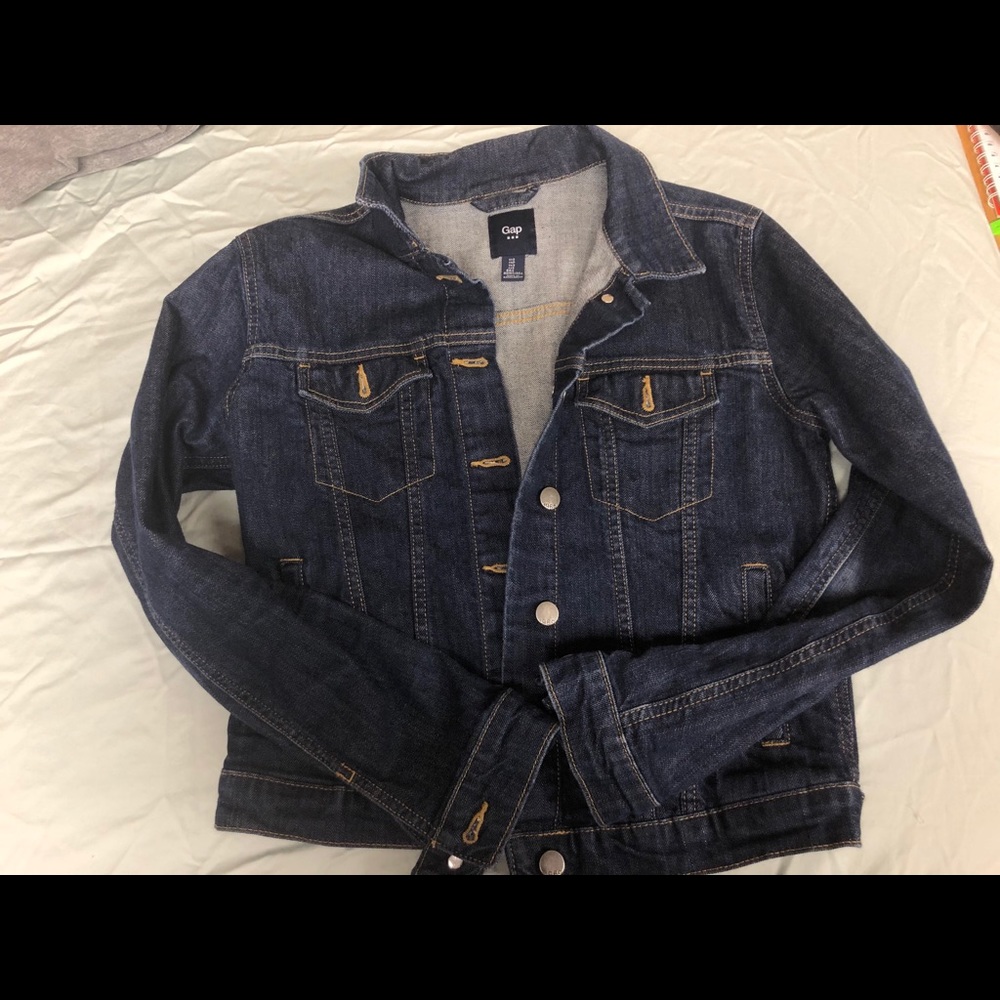 Dark wash denim jacket